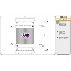 Kühler, Motorkühlung 104.203 von AHE günstig für 203,53 € online kaufen