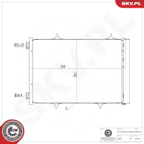 Compre Condensador, ar condicionado da ESEN SKV 86SKV032 a um preço baixo por 85,11 €