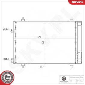 Compre Condensador, ar condicionado da ESEN SKV 86SKV034 a um preço baixo por 75,58 €