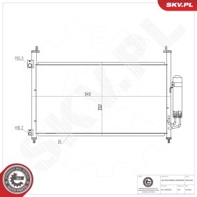 Compre Condensador, ar condicionado da ESEN SKV 86SKV092 a um preço baixo por 63,57 €