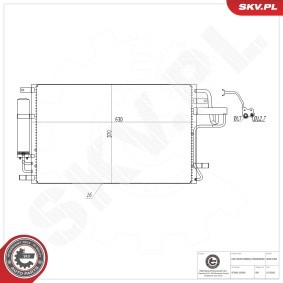 Comprar Condensador, aire acondicionado de ESEN SKV 86SKV093 a bajo precio de 68,55 €