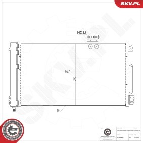 Acquista Condensatore climatizzatore da ESEN SKV 86SKV127 a buon mercato per soli 68,81 €