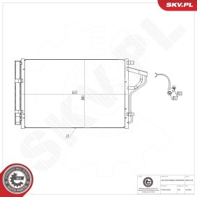 Compre Condensador, ar condicionado da ESEN SKV 86SKV138 a um preço baixo por 65,35 €