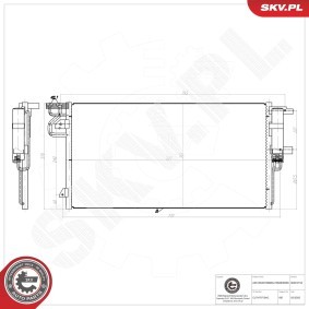 Compre Condensador, ar condicionado da ESEN SKV 86SKV154 a um preço baixo por 108,16 €