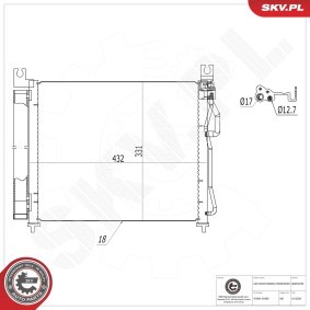Comprar Condensador, aire acondicionado de ESEN SKV 86SKV235 a bajo precio de 61,79 €