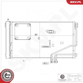 Acquista Condensatore climatizzatore da ESEN SKV 86SKV293 a buon mercato per soli 74,84 €