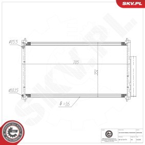 Compre Condensador, ar condicionado da ESEN SKV 86SKV296 a um preço baixo por 78,03 €
