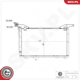 Acquista Condensatore climatizzatore da ESEN SKV 86SKV343 a buon mercato per soli 115,55 €