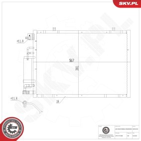 Compre Condensador, ar condicionado da ESEN SKV 86SKV352 a um preço baixo por 100,33 €