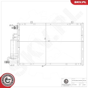 Compre Condensador, ar condicionado da ESEN SKV 86SKV356 a um preço baixo por 124,92 €