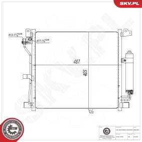 Comprar Condensador, aire acondicionado de ESEN SKV 86SKV361 a bajo precio de 69,38 €