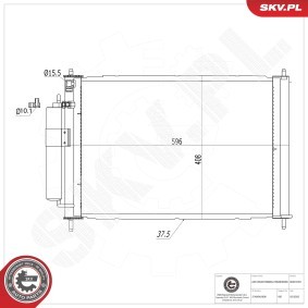 Comprar Condensador, aire acondicionado de ESEN SKV 86SKV391 a bajo precio de 209,32 €