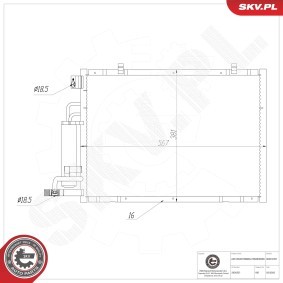 Compre Condensador, ar condicionado da ESEN SKV 86SKV397 a um preço baixo por 107,18 €