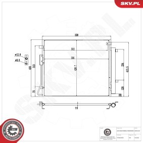 Comprar Condensador, aire acondicionado de ESEN SKV 86SKV422 a bajo precio de 112,58 €