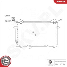 Acquista Condensatore climatizzatore da ESEN SKV 86SKV460 a buon mercato per soli 123,17 €