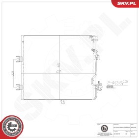 Acquista Condensatore climatizzatore da ESEN SKV 86SKV500 a buon mercato per soli 77,84 €