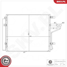 Comprar Condensador, aire acondicionado de ESEN SKV 86SKV516 a bajo precio de 109,77 €