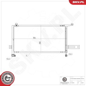 Comprar Condensador, aire acondicionado de ESEN SKV 86SKV551 a bajo precio de 96,11 €