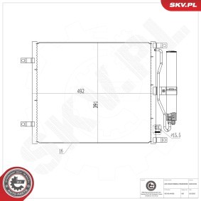 Comprar Condensador, aire acondicionado de ESEN SKV 86SKV630 a bajo precio de 57,11 €