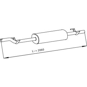 Mittelschalldämpfer 56320 von DINEX günstig für 252,96 € online kaufen
