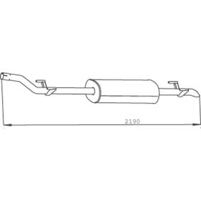 Mittelschalldämpfer 56330 von DINEX günstig für 199,03 € online kaufen