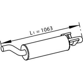 Mittelschalldämpfer 56351 von DINEX günstig für 169,56 € online kaufen