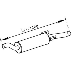 Mittelschalldämpfer 56352 von DINEX günstig für 169,56 € online kaufen