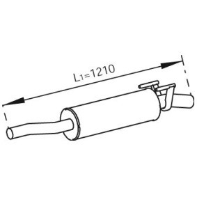 Mittelschalldämpfer 56353 von DINEX günstig für 334,45 € online kaufen