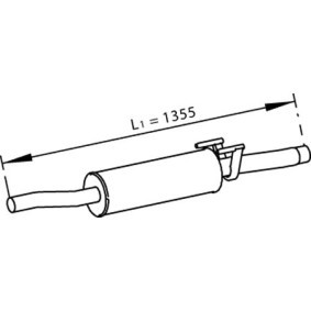 Mittelschalldämpfer 56354 von DINEX günstig für 231,27 € online kaufen
