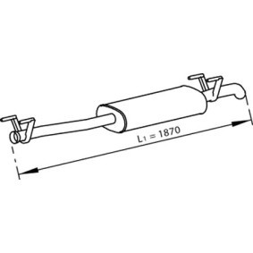 Mittelschalldämpfer 56356 von DINEX günstig für 253,62 € online kaufen