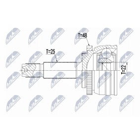 Gelenksatz, Antriebswelle NPZ-HY-561 von NTY günstig für 37,54 € online kaufen