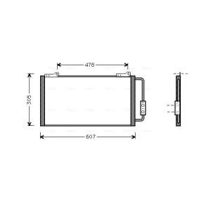 Achetez des Condenseur de clim de chez AVA COOLING SYSTEMS en ligne pour Commerce Van / 3/5 portes (RF) à prix modérés