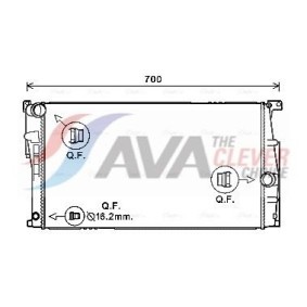 Comprar Radiador, refrigeración del motor de AVA COOLING SYSTEMS BW2107 a bajo precio de 214,72 €
