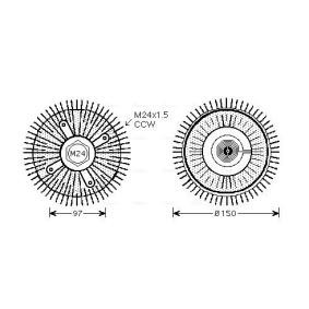 Comprar Embrague, ventilador del radiador de AVA COOLING SYSTEMS BWC326 a bajo precio de 136,19 €