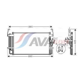 Compre Radiador de AVA COOLING SYSTEMS online para VANETTE Autocarro (C22) a preços moderados