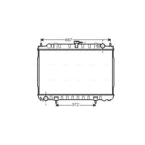 Comprar Radiador, refrigeración del motor de AVA COOLING SYSTEMS DN2240 a bajo precio de 242,73 €