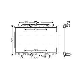 Comprar Radiador, refrigeración del motor de AVA COOLING SYSTEMS DN2292 a bajo precio de 253,74 €
