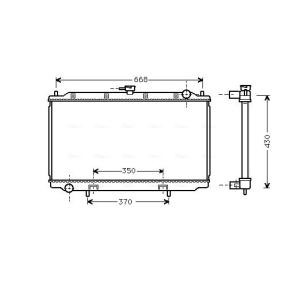 Comprar Radiador, refrigeración del motor de AVA COOLING SYSTEMS DNA2181 a bajo precio de 146,61 €