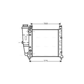Compre Radiador de AVA COOLING SYSTEMS online para UNO Caixa (146) a preços moderados