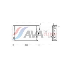 Compre Radiador de calefacción de AVA COOLING SYSTEMS online para Cinquecento Furgón / Hatchback (170) a precios moderados