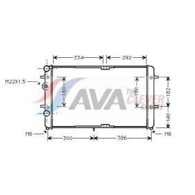 Kühler, Motorkühlung MS2203 von AVA COOLING SYSTEMS günstig für 217,28 € online kaufen