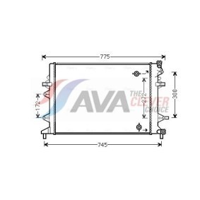 Kjøp Radiator fra AVA COOLING SYSTEMS på nett for Galant VI Hatchback (E30) til moderate priser