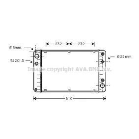Compre Radiador, arrefecimento do motor da AVA COOLING SYSTEMS PR2005 a um preço baixo por 484,97 €