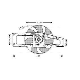 Acquista Ventola radiatore da AVA COOLING SYSTEMS online per LAGUNA I (B56_, 556_) a prezzi moderati