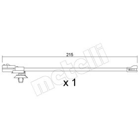 Acquista Sensore di usura delle pastiglie freni da METELLI SU.421 a buon mercato per soli 18,01 €