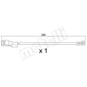 Acquista Sensore di usura delle pastiglie freni da METELLI SU.423 a buon mercato per soli 14,66 €