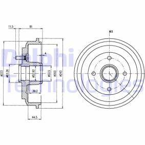 Achetez des Tambour de frein DELPHI BF487 à prix pour 57,42 €