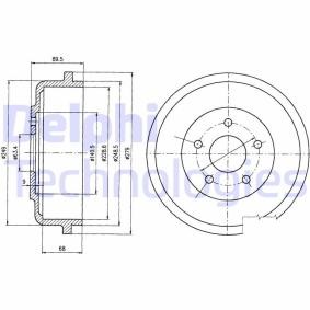 Achetez des Tambour de frein DELPHI BF488 à prix pour 55,27 €
