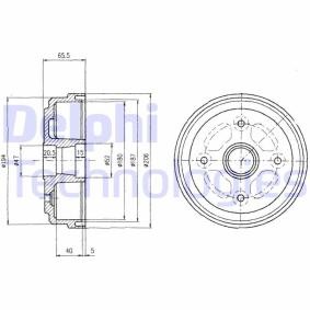 Achetez des Tambour de frein DELPHI BF490 à prix pour 81,71 €