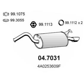 Köp Bakre ljuddämpare av ASSO 04.7031 till det låga priset 1613,34 kr